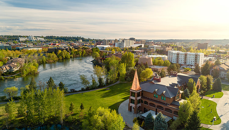 Gonzaga University, located in Spokane, Washington
