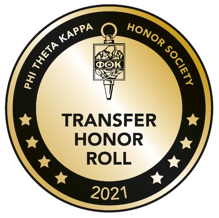 Phi Theta Kappa荣誉协会- 2019年转移荣誉名册徽章