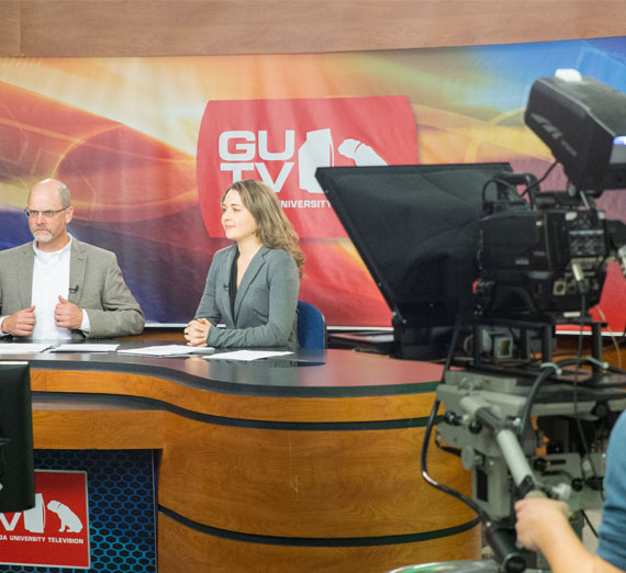 GU TV broadcast behind the scenes.