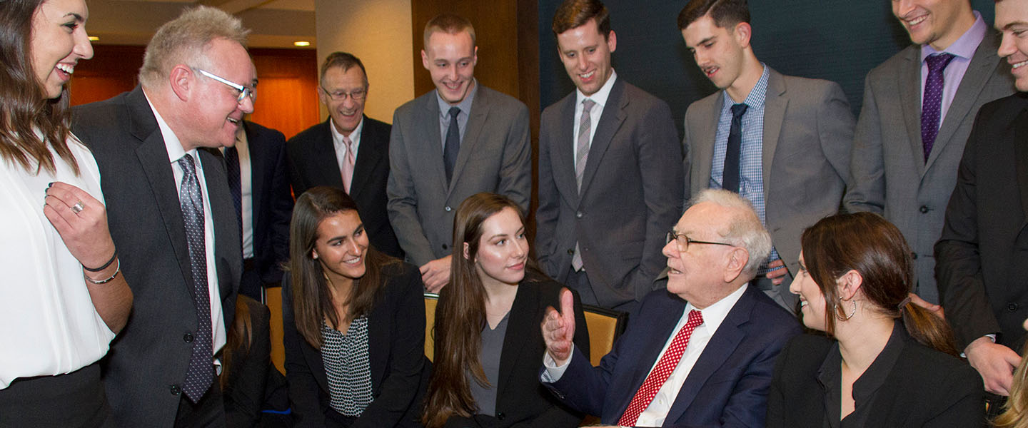 Students meet Warren Buffett