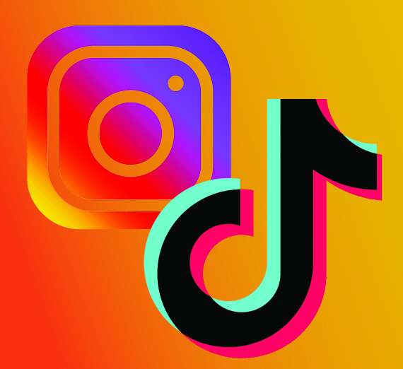 icons of instagram and tiktok