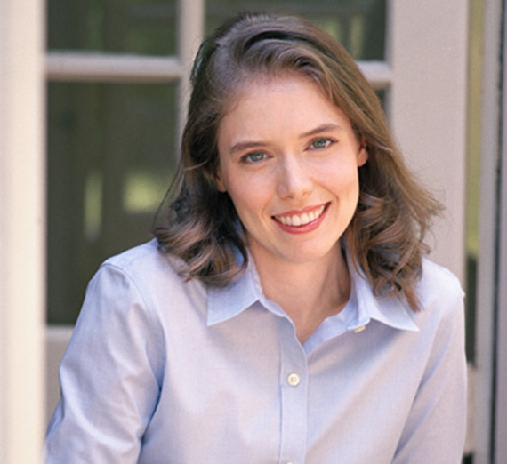 Author Madeline Miller smiling into camera 
