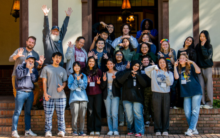 UACC Group poses outside of Bozarth Mansion