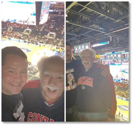 Wes Johnson and John Caputo at the final four