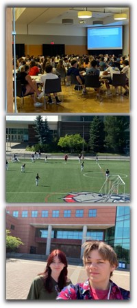 Stack of three first year photos