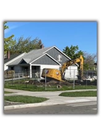 Image of house on Sharp under construction