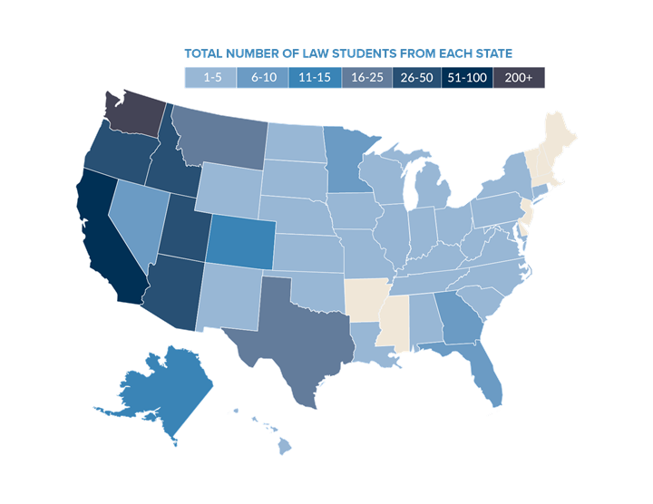 Law school map