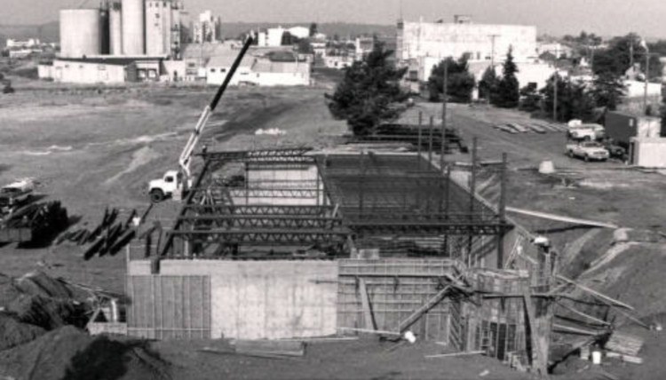 Jepson Center during construction