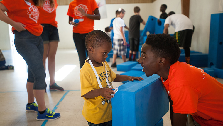 Zags Volunteer Corps at the Boys and Girls Club in Spokane, Wash.