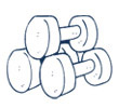 Image of a dumbbell