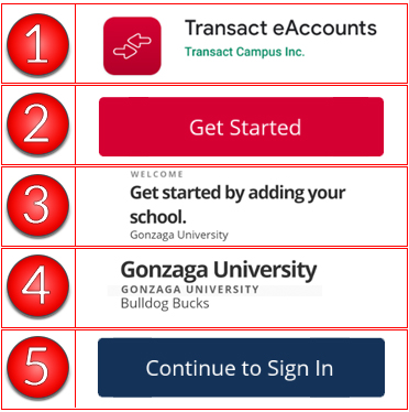Steps to download the eAccounts app