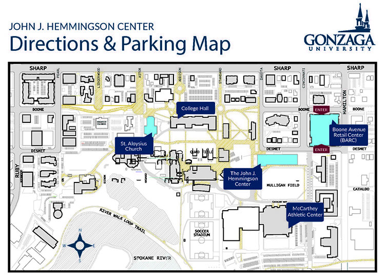 Directions To Gonzaga University Parking Directions | Gonzaga University