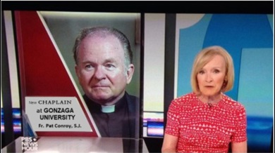 Fr. Pat being announced as new House Chaplain on PBS