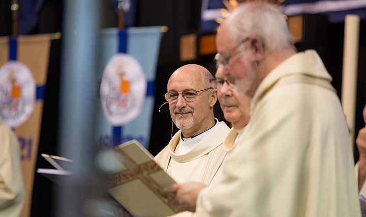 Jesuits at mass.