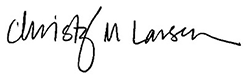 Chrisy M Larsen signature