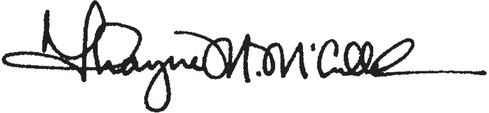 Thayne M. McCulloh signature