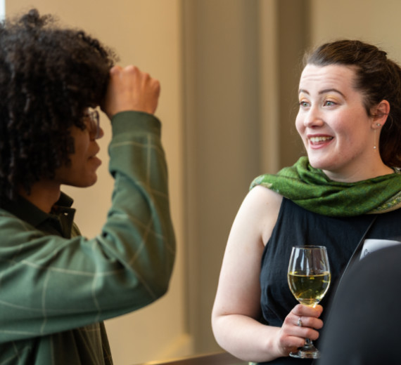 Students interacting