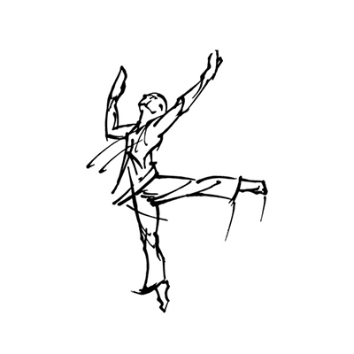 Image of hand-drawn dancer