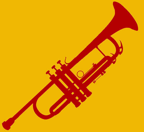 Image of clip art trumpet