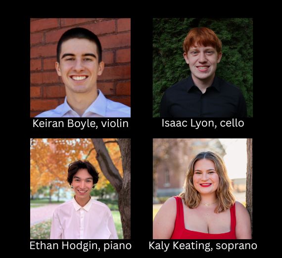 Image of three past Concerto Competition Winners