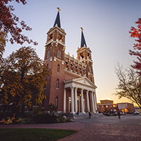 View of the outside of St. Aloysius Catholic Church