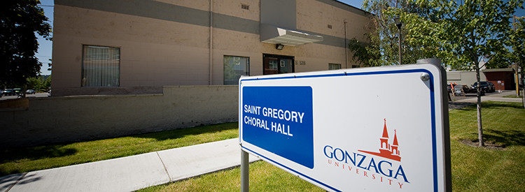 View of the outside of the St. Gregory Choral Hall