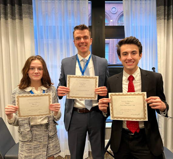 ������ University Model United Nations 2023 NWMUN Conference winners