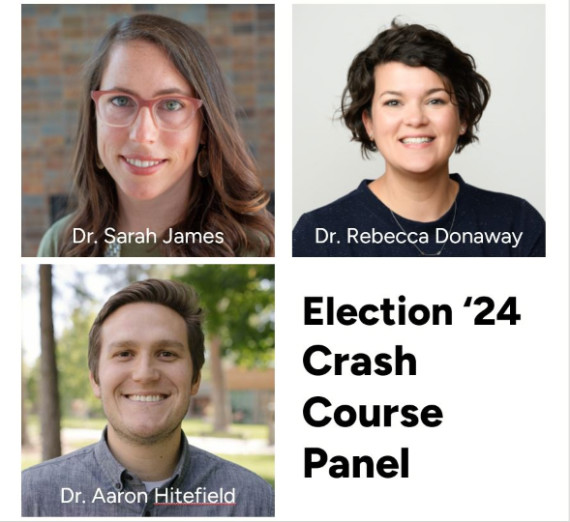 GU Students dressed up in school colors cheering at an athletic event.