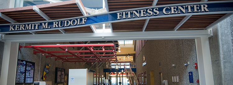 Entrance to Rudolf Fitness Center.