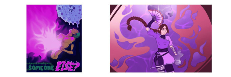Two 2-D images