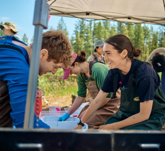 Gonzaga University Biology Students conducting research with Dr. Betsy Bancroft at the Turnbull National Wildlife Refuge.
