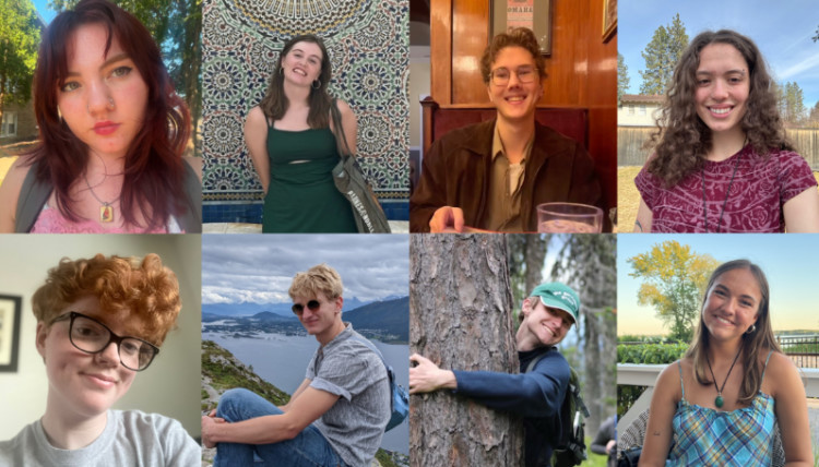 thumbnail pics of the eight Morris Fellows for summer 2025