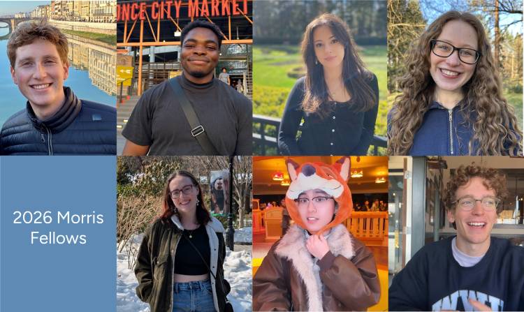 Composite picture of the Morris Fellows for summer 2026