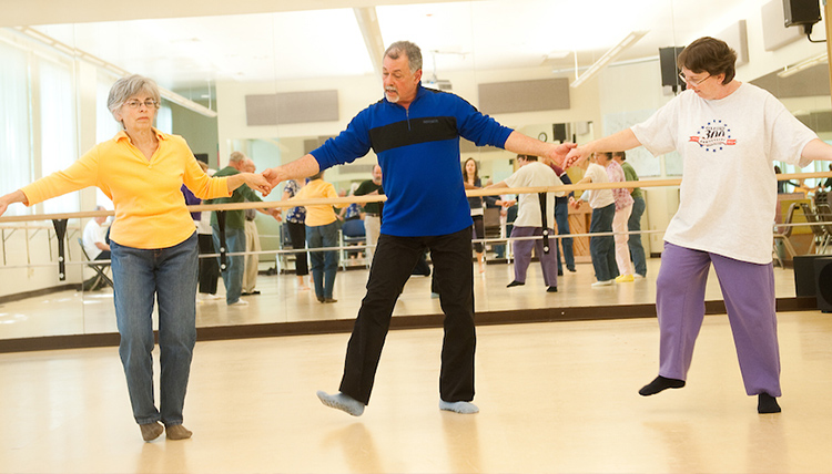 People dancing in Parkinson Dance class