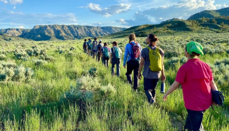 ENVS students enjoy a trek during the ‘Gonzaga in the Wilderness’ program in Glacier National Park & on the Missouri River Breaks National Monument. 