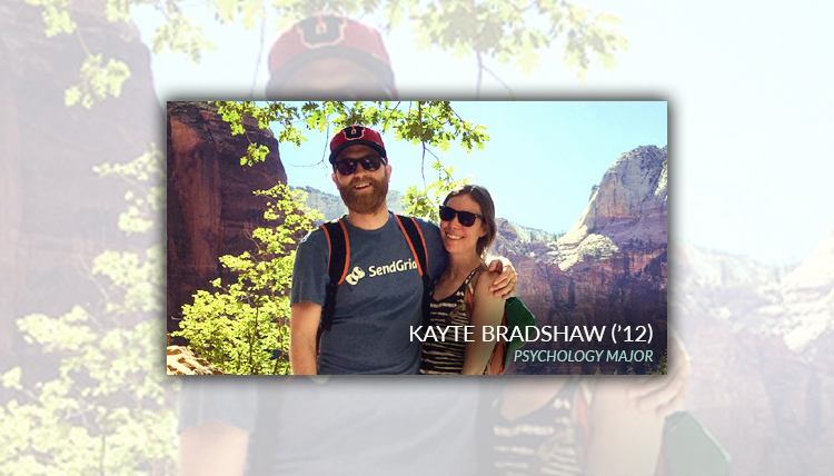 Portrait of Kayte Bradshaw, Psychology Department Alumni