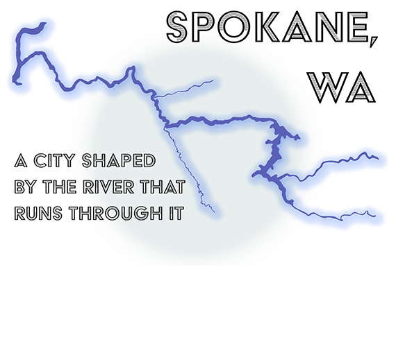 Image of the Spokane river system map.