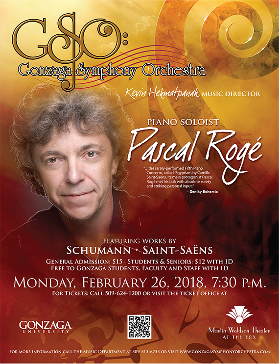 Pascal Rogé, Piano Soloist, event promotion poster