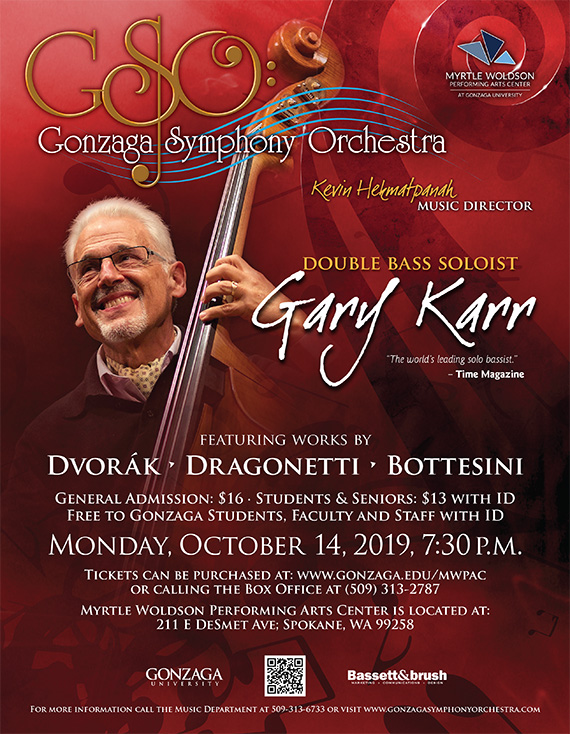 Gary Karr Symphony Performance Poster
