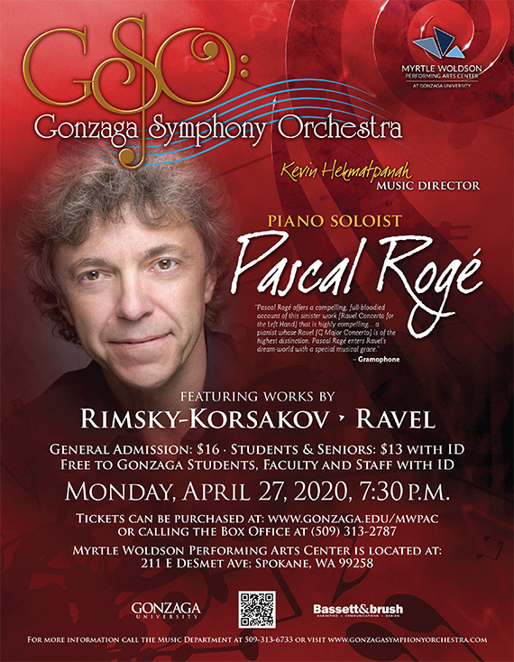 Pascal Roge Symphony Performance Poster