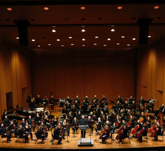 The Gonzaga Symphony Orchestra in the Myrtle Woldson Performing Arts Center