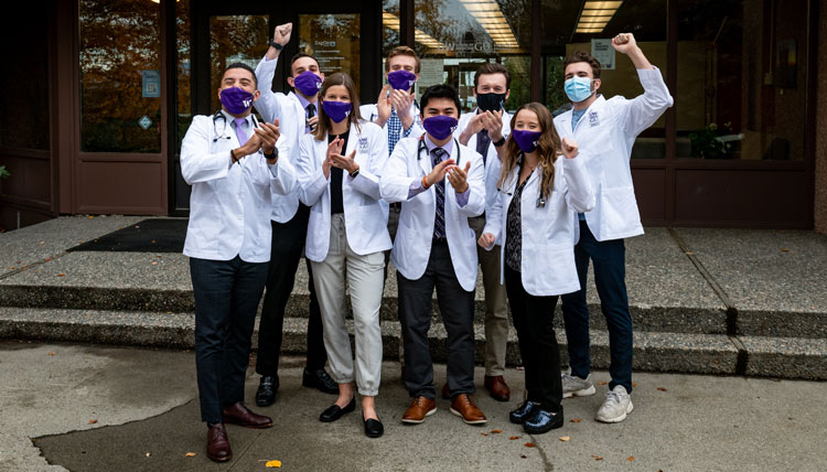 University of Washington Medical Students celebrating