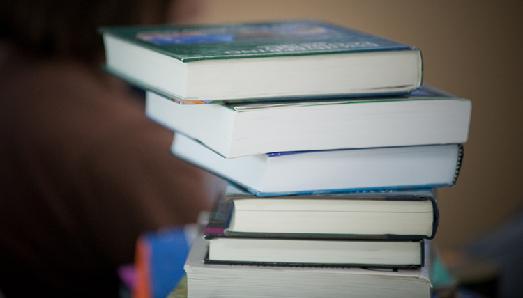 A pile of books