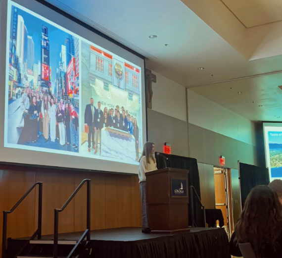 Student Speaker at Impact Dinner