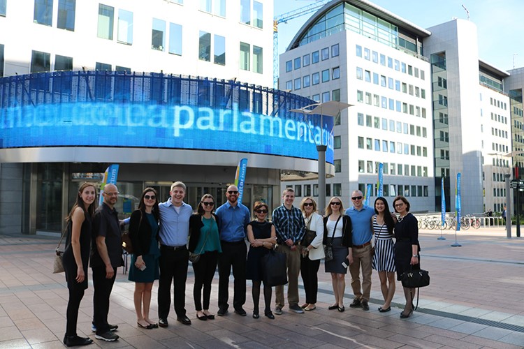 Students at the European Parlament