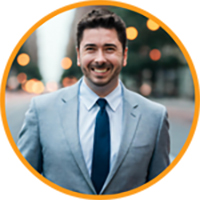 Closeup head shot of Jabez LeBret.