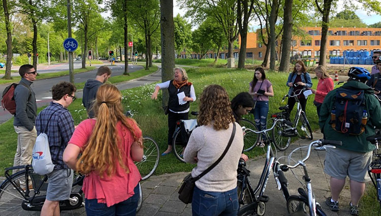 lecture in park