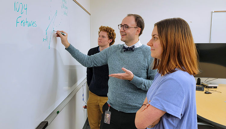 Johnson at white board