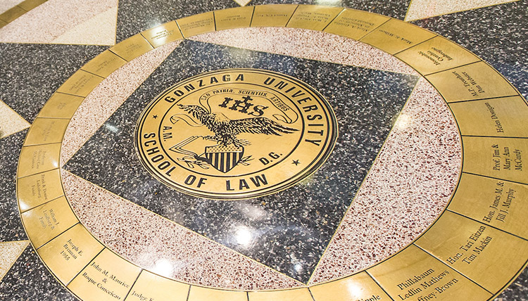 Gonzaga Law School Bronze Tiles floor