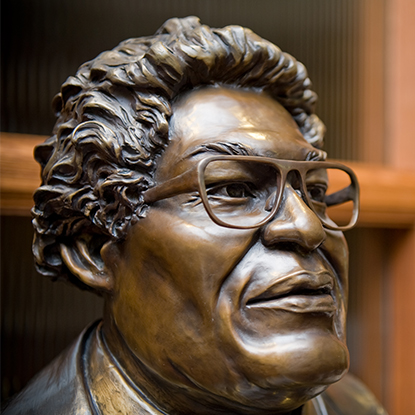 Carl Maxey bronze bust
